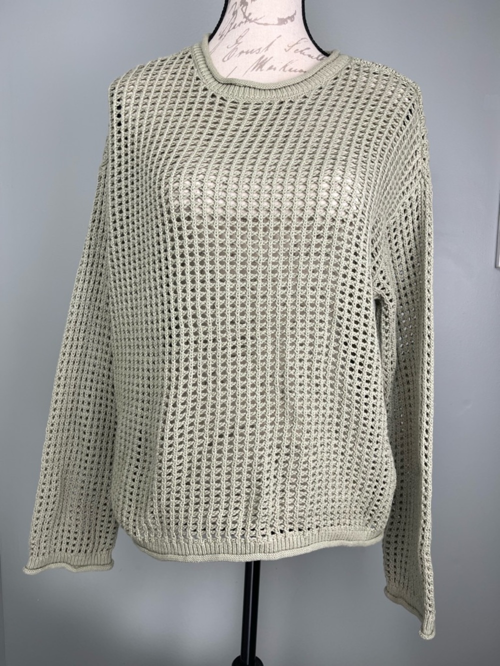 Sage Knit Crewneck Sweater